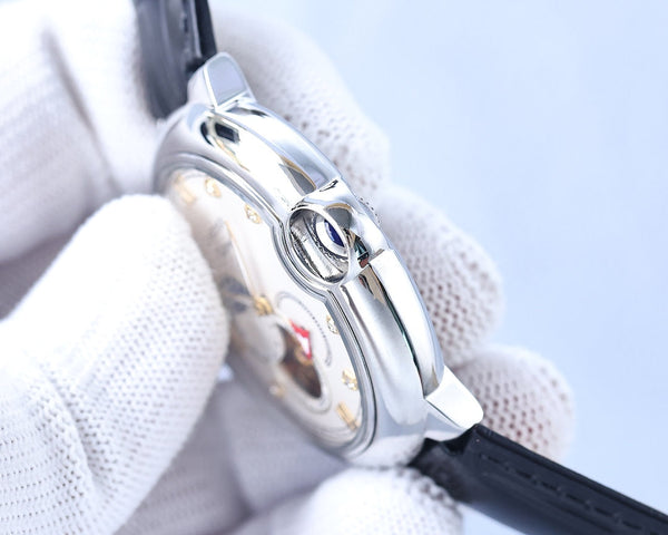 PALLONCINO BLU 36MM CUORE APERTO NUMERI DI DIAMANTI ROSA 