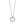 T CIRCLE PEDANT DIAMOND NECKLACE