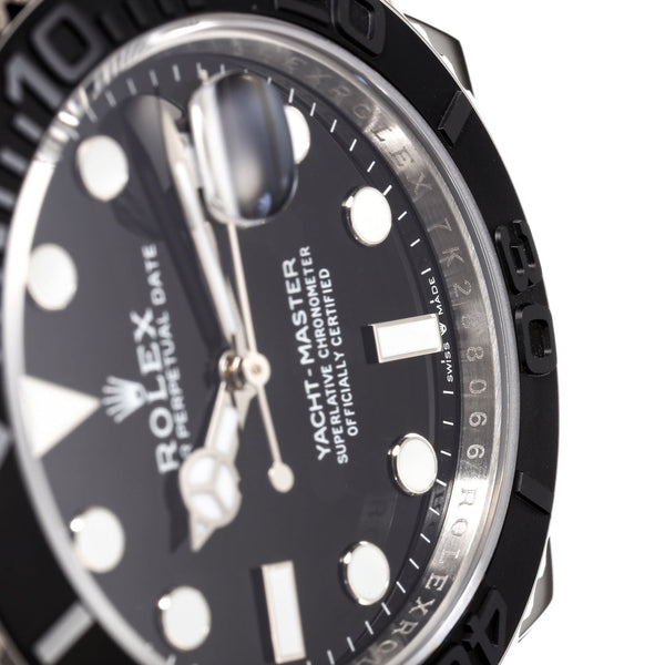 YACHT MASTER 42 STEEL CASE CERAMIC BEZEL