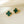 CLOVER MEDIUM GOLD MALACHITE STUD EARRINGS