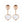 HAPPY HEART PINK GOLD DROP EARRINGS