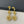 LUCKY STAR GOLD DIAMOND MOP 3 MOTIF DROP EARRINGS