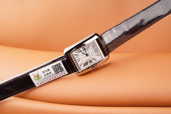 TANK ANGLAISE STEEL BURGUNDY LEATHER