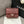 MINI SQUARE FLAP BAG 17CM BURGUNDY LAMBSKIN SILVER HARDWARE