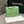 MINI SQUARE FLAP BAG 17CM LIGHT GREEN LAMBSKIN SILVER HARDWARE
