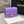MINI SQUARE FLAP BAG 17CM PURPLE CAVIAR SILVER HARDWARE