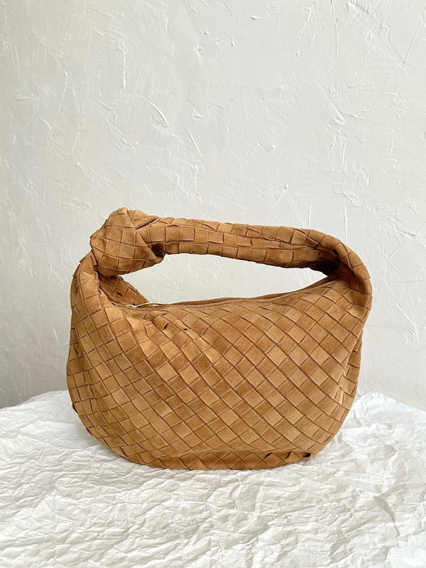 BV TEEN JODIE 36CM PELLE SCAMOSCIATA MARRONE 