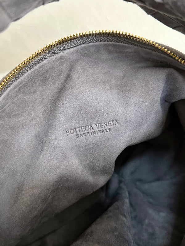 BV TEEN JODIE 36CM PELLE SCAMOSCIATA GRIGIA 