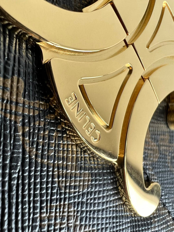 CLASSIC TRIOMPHE 20 BROWN MONOGRAM CALFSKIN