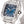 SANTOS LADY 35.1MM STEEL CASE BLUE DIAL DIAMOND BEZEL