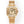SANTOS LADY 35.1MM GOLD CASE GOLD DIAL DIAMOND BEZEL