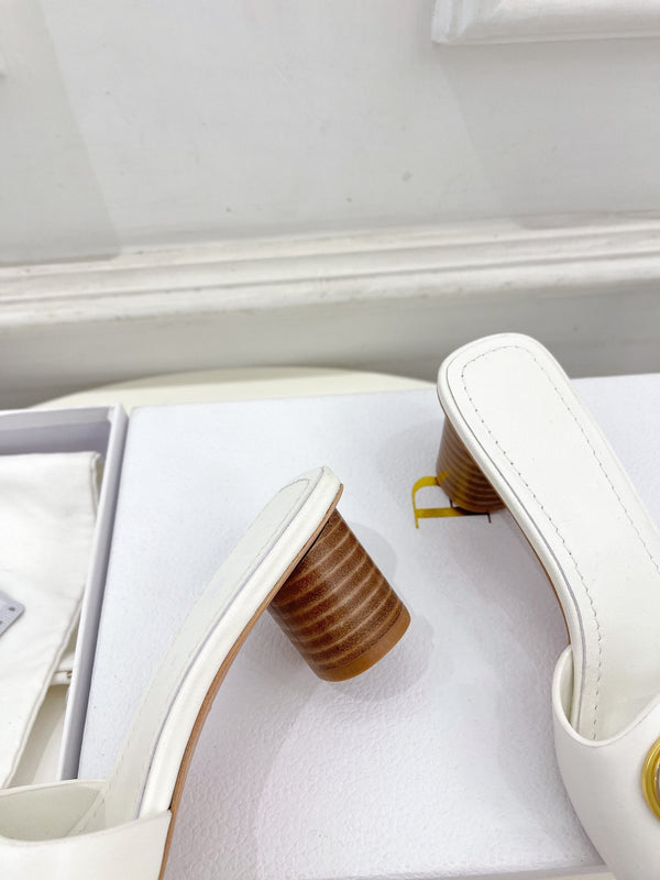 CD FOREVER HEELED 5CM WHITE