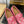 MOCASSINO LV GLORIA FLAT IN DENIM CON TESSUTO FLOREALE ROSA