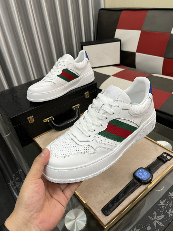 SNEAKER GG BIANCA BLU