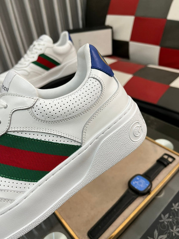 SNEAKER GG BIANCA BLU
