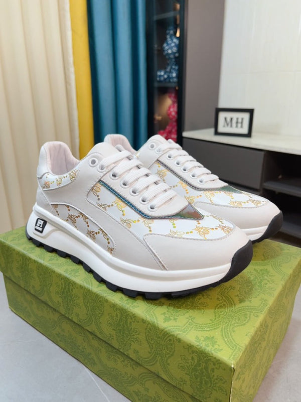 SNEAKER GG BIANCA CON MOTIVO