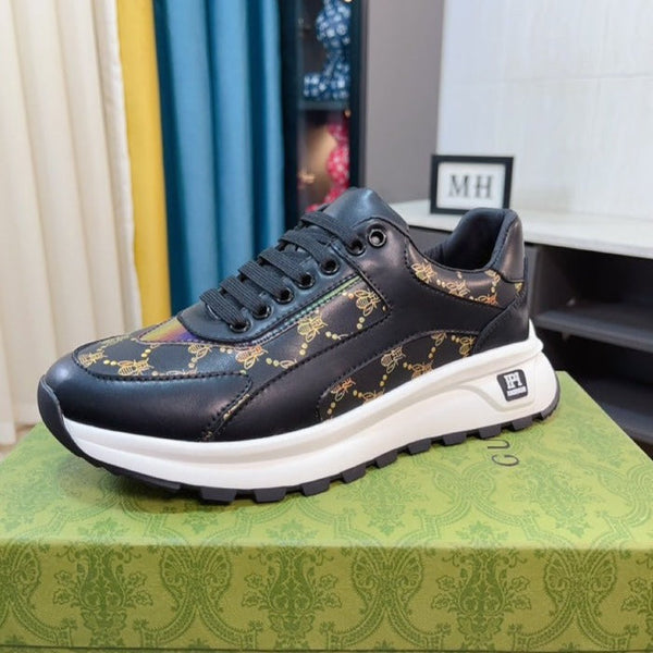 SNEAKER GG NERA CON MOTIVO