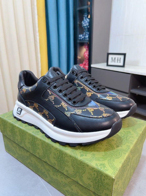 SNEAKER GG NERA CON MOTIVO