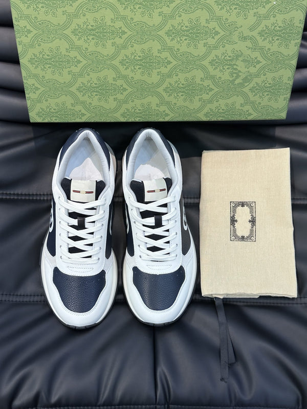 GG TRAINERS BLACK WHITE