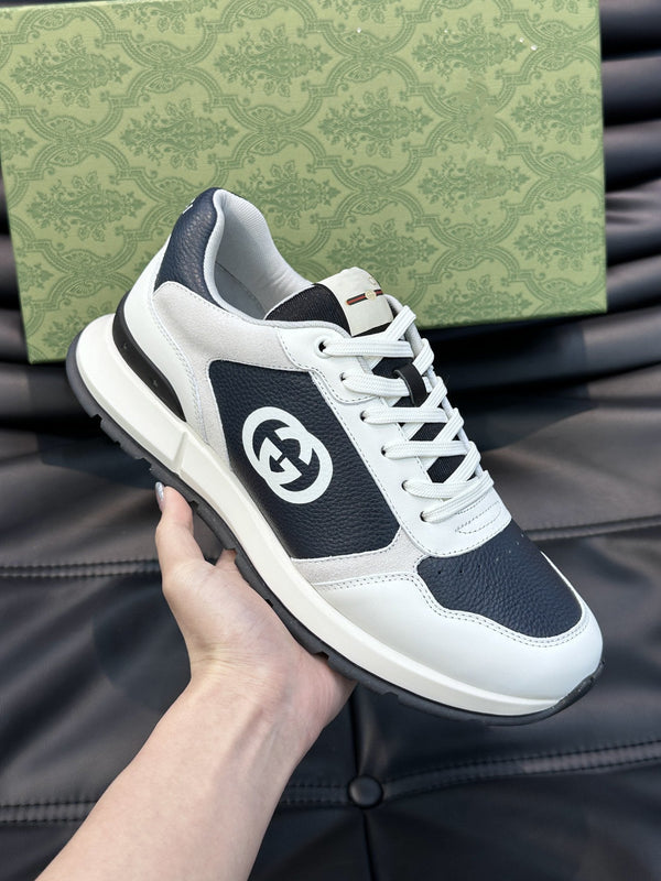 GG TRAINERS BLACK WHITE
