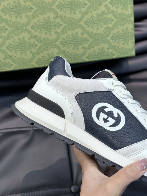 GG TRAINERS BLACK WHITE