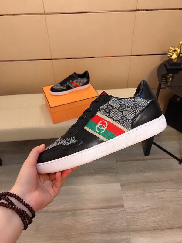 SNEAKERS SCREENER GRIGIE IN TELA GG