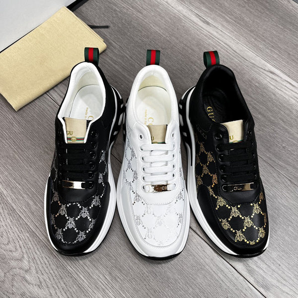 PELLE DI MUCCA BIANCA GG CON TEXTURE APE ORO