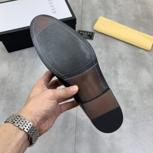 MOCASSINO GG DA UOMO IN NERO OPACO