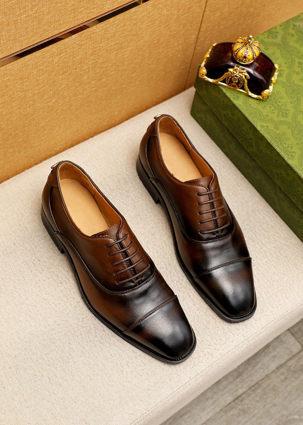 GG MONKSTRAP IN PELLE MARRONE