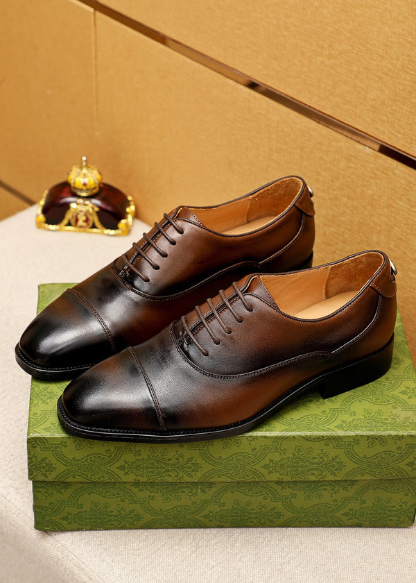 GG MONKSTRAP IN PELLE MARRONE