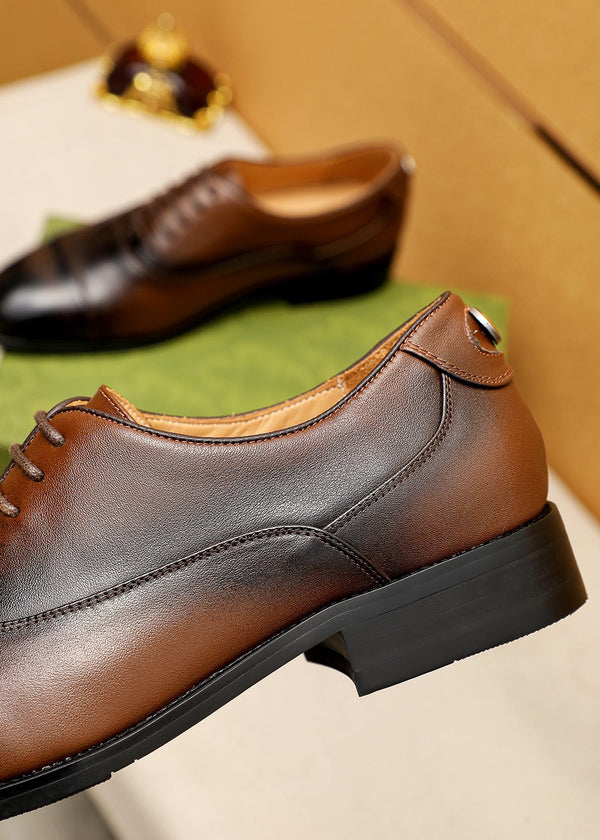 GG MONKSTRAP IN PELLE MARRONE