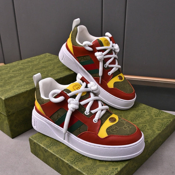 GG SNEAKERS SCREENER IN PELLE COLORATA