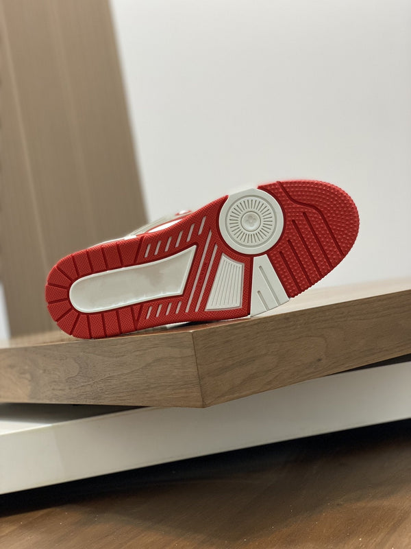 LV TRAINER  RED WHITE SNEAKER