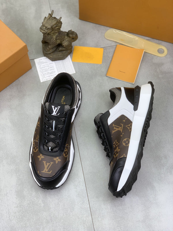 LV MONOGRAM SNEAKER BLACK AND BROWN