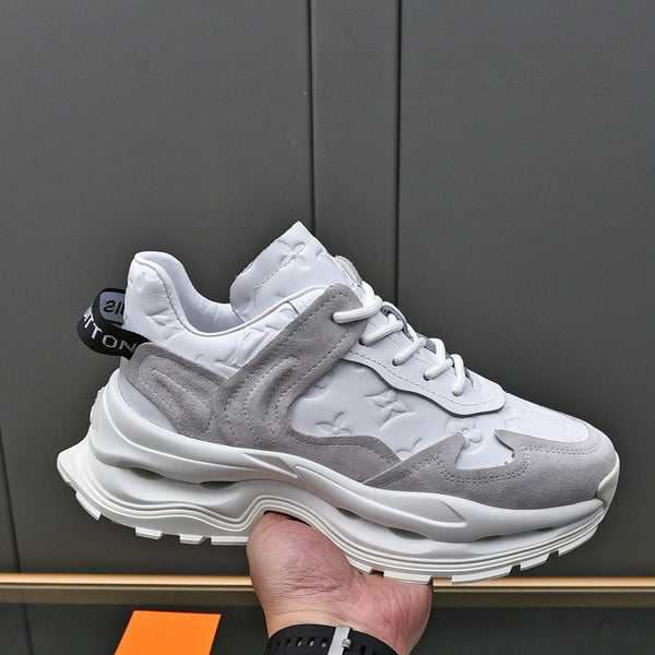 SNEAKER LV RUN BIANCO GRIGIO