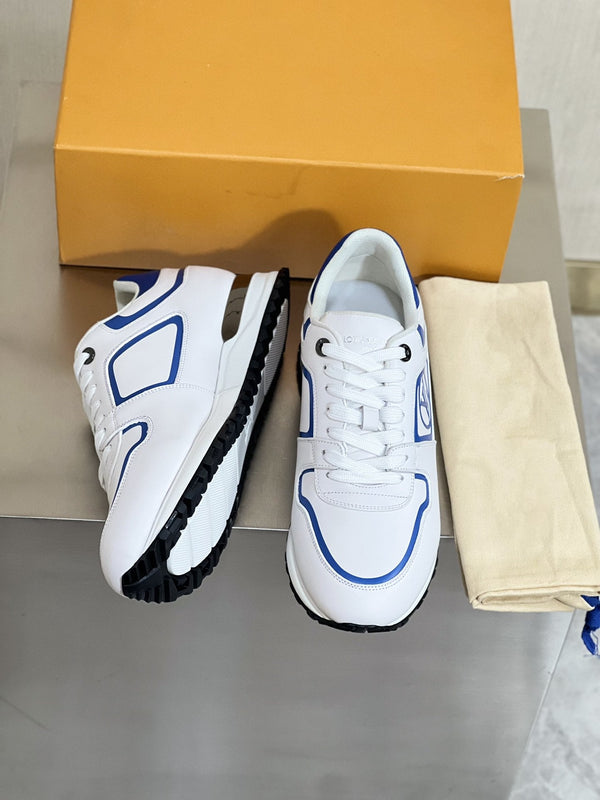 LV RUN AWAY WHITE BLUE SNEAKER