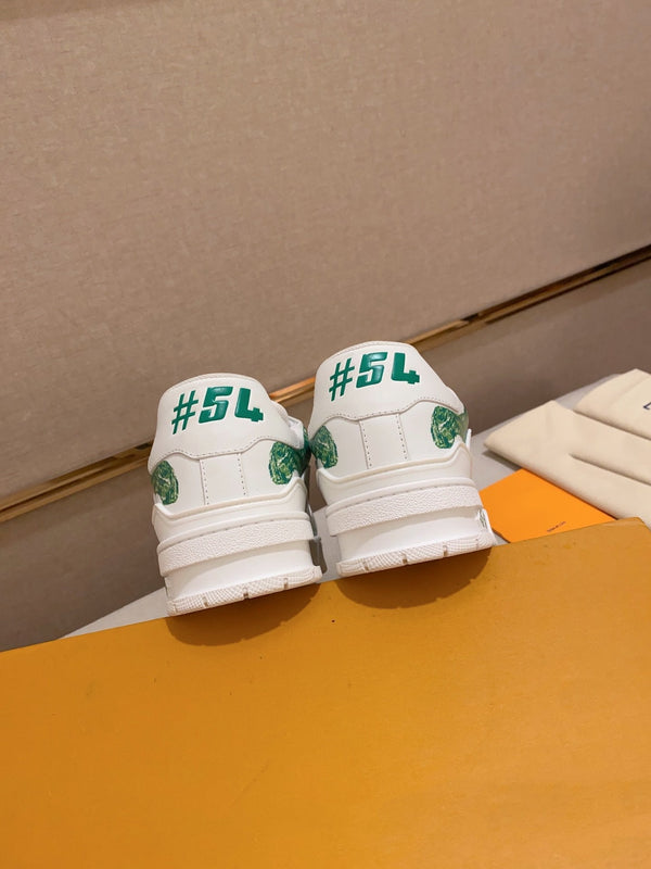 LV TRAINER SNEAKER GREEN WHITE