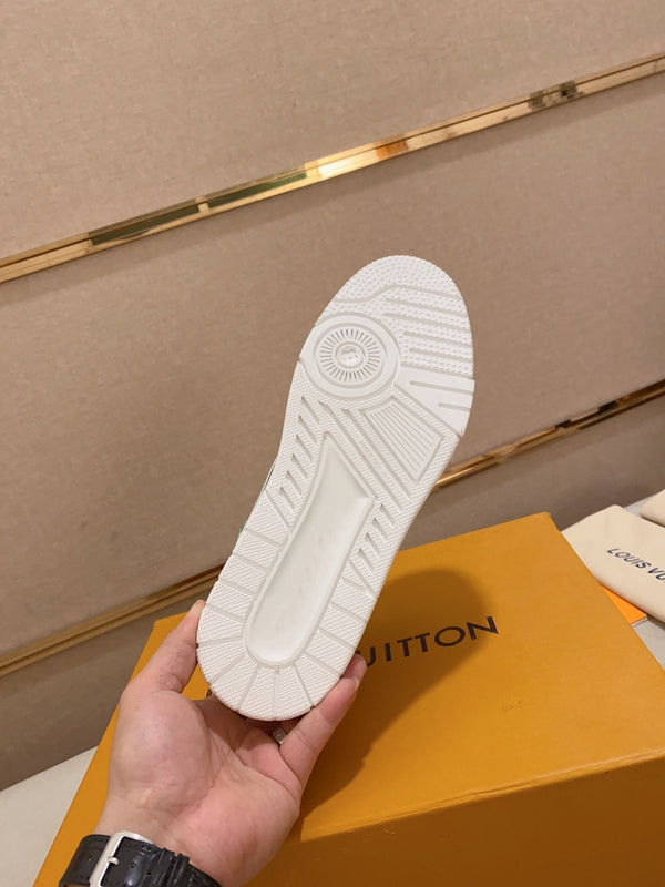 LV TRAINER SNEAKER GREEN WHITE