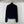 LV Embossed Long-Sleeved Cardigan in Navy Blue Wool 271049