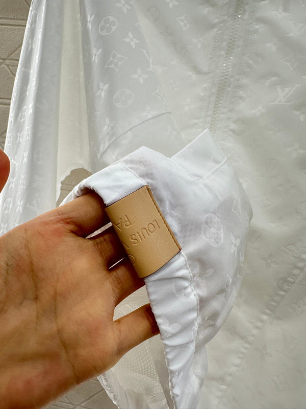 LV25 Obscure Jackquard Jacket White Polyester 291081