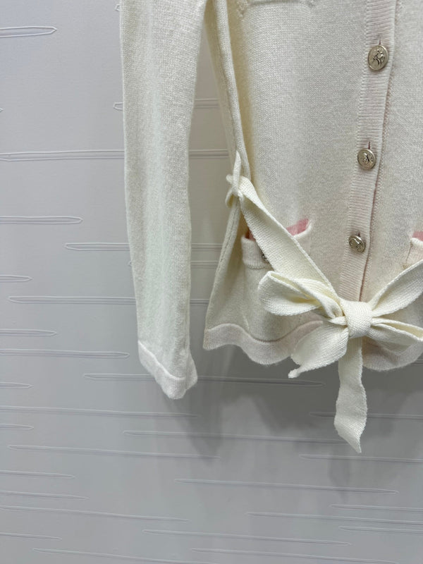 CHANEL DOUBLE-POCKET KNIT LONG SLEEVE CARDIGAN STYLE 289