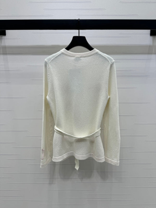 CHANEL DOUBLE-POCKET KNIT LONG SLEEVE CARDIGAN STYLE 289