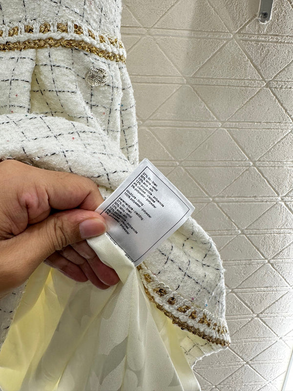 CHANEL BRAIDED HEM VEST SKIRT STYLE 287