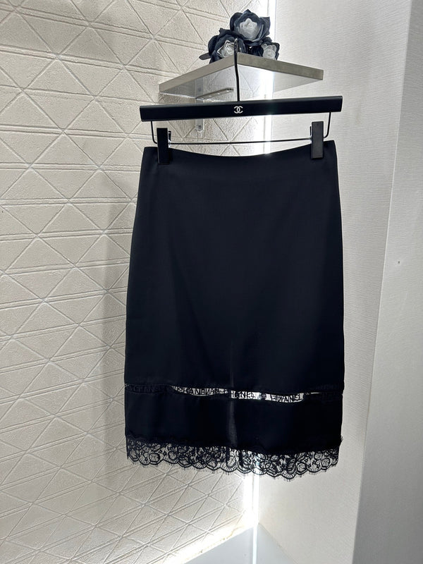 CHANEL LACE RUFFLED SHIRT STYLE 285