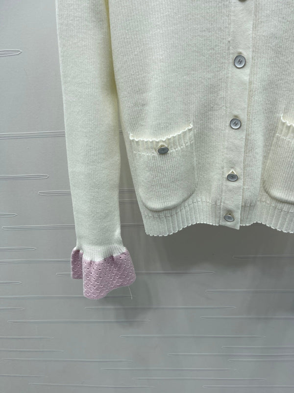 CHANEL WOOL LONG SLEEVE CARDIGAN STYLE 283