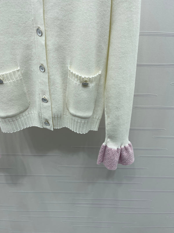 CHANEL WOOL LONG SLEEVE CARDIGAN STYLE 283