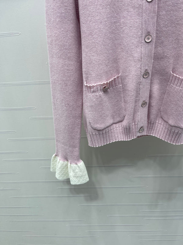 CHANEL WOOL LONG SLEEVE CARDIGAN STYLE 282