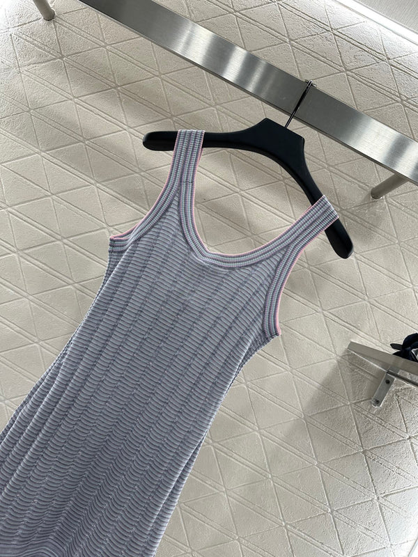 CHANEL KNIT CASHMERE VEST DRESS STYLE 280
