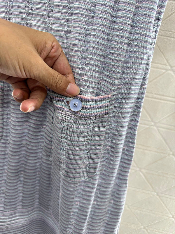 CHANEL KNIT CASHMERE SHORT SLEEVE DRESS STYLE 278