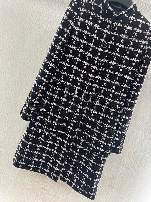 CHANEL WOOL LONG DRESS COAT STYLE 268